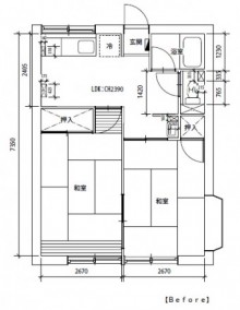 リフォーム前の図面